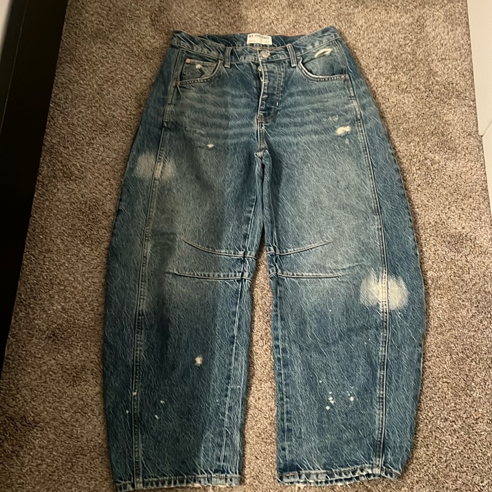 Free People mid rise barrel jeans